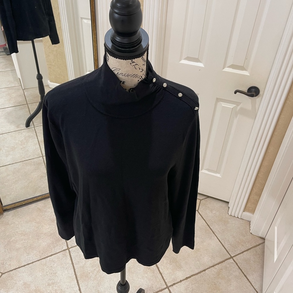 Black Bedazzled Sweater